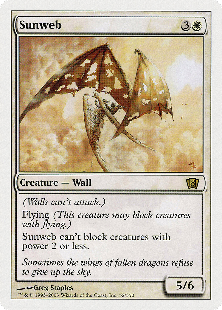 Sunweb (8ED-052) [8th Edition] Foil MTG Single Wizards of the Coast