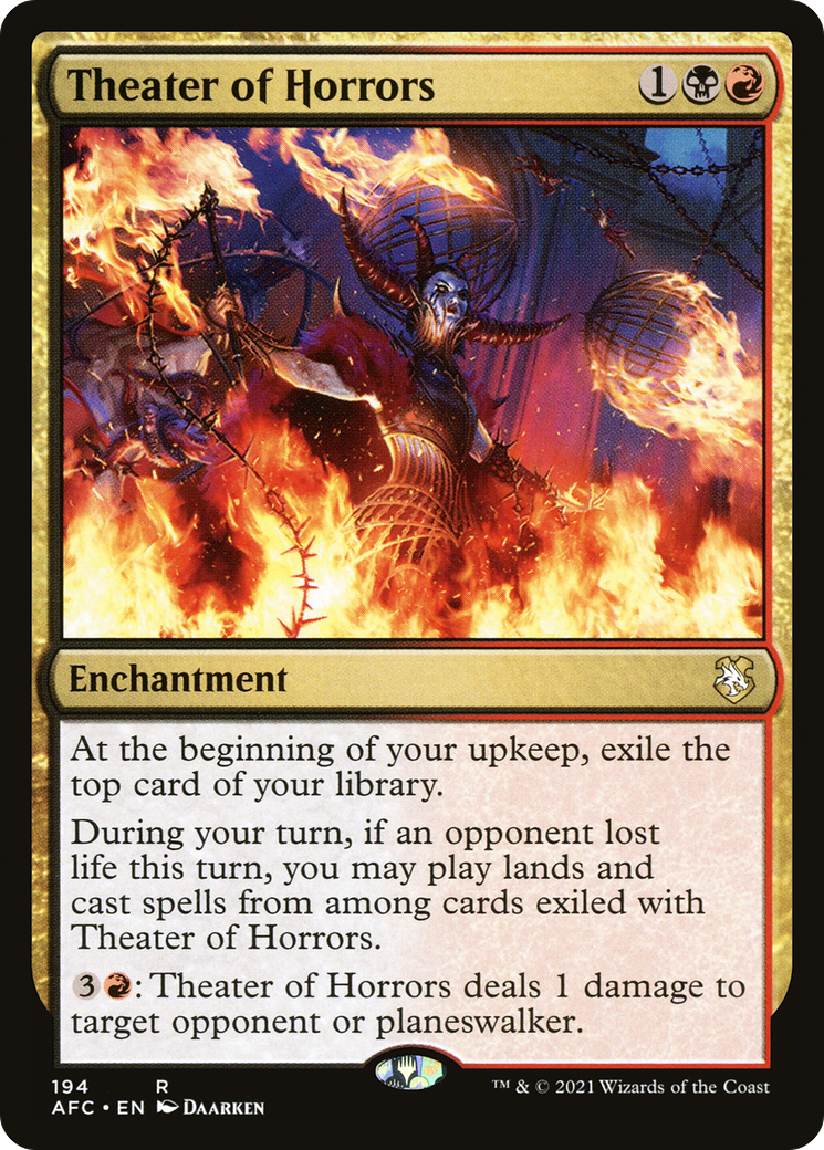 Theater of Horrors (AFC-194) [Forgotten Realms Commander] MTG Single Wizards of the Coast