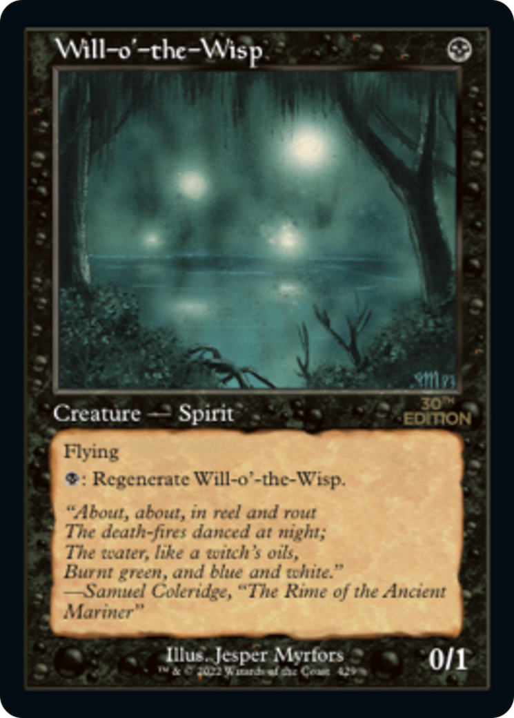 Will-o'-the-Wisp (30A-429) [30th Anniversary Edition] MTG Single Wizards of the Coast