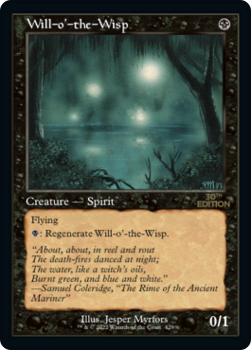 Will-o'-the-Wisp (30A-429) [30th Anniversary Edition] MTG Single Wizards of the Coast