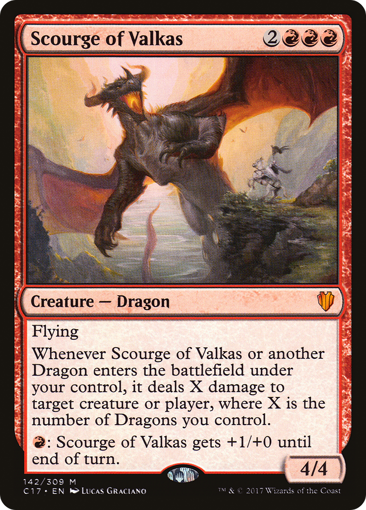 Scourge of Valkas (C17-142) [Commander 2017] MTG Single Wizards of the Coast