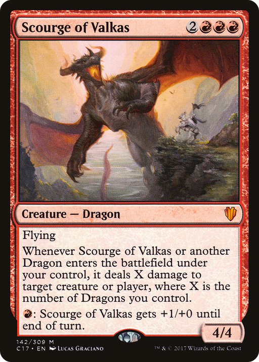 Scourge of Valkas (C17-142) [Commander 2017] MTG Single Wizards of the Coast