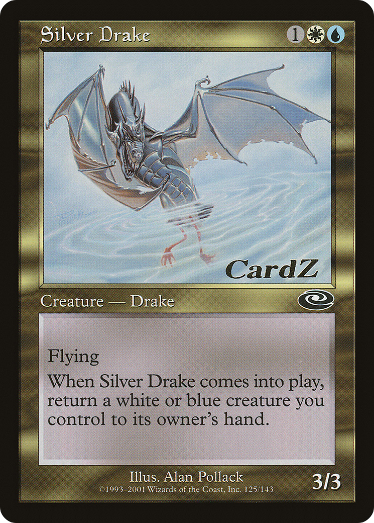 Silver Drake (MEDIA-2000-2) [Misc] Media and Collaboration Promos MTG Single Wizards of the Coast