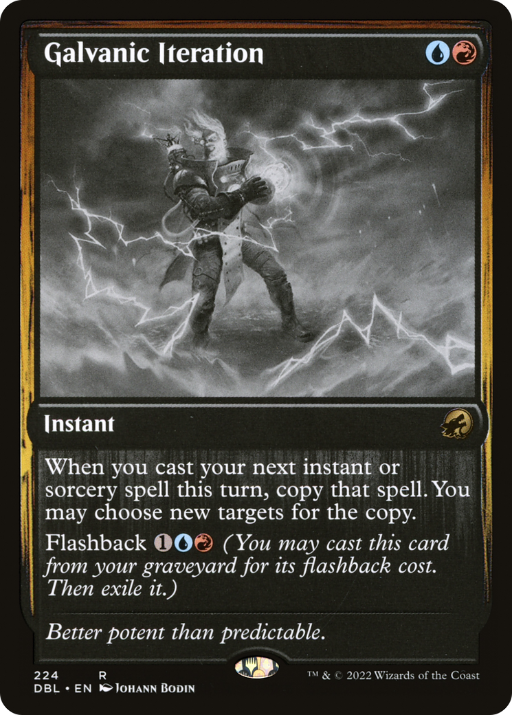 Galvanic Iteration (DBL-224) [Innistrad: Double Feature] Foil MTG Single Wizards of the Coast