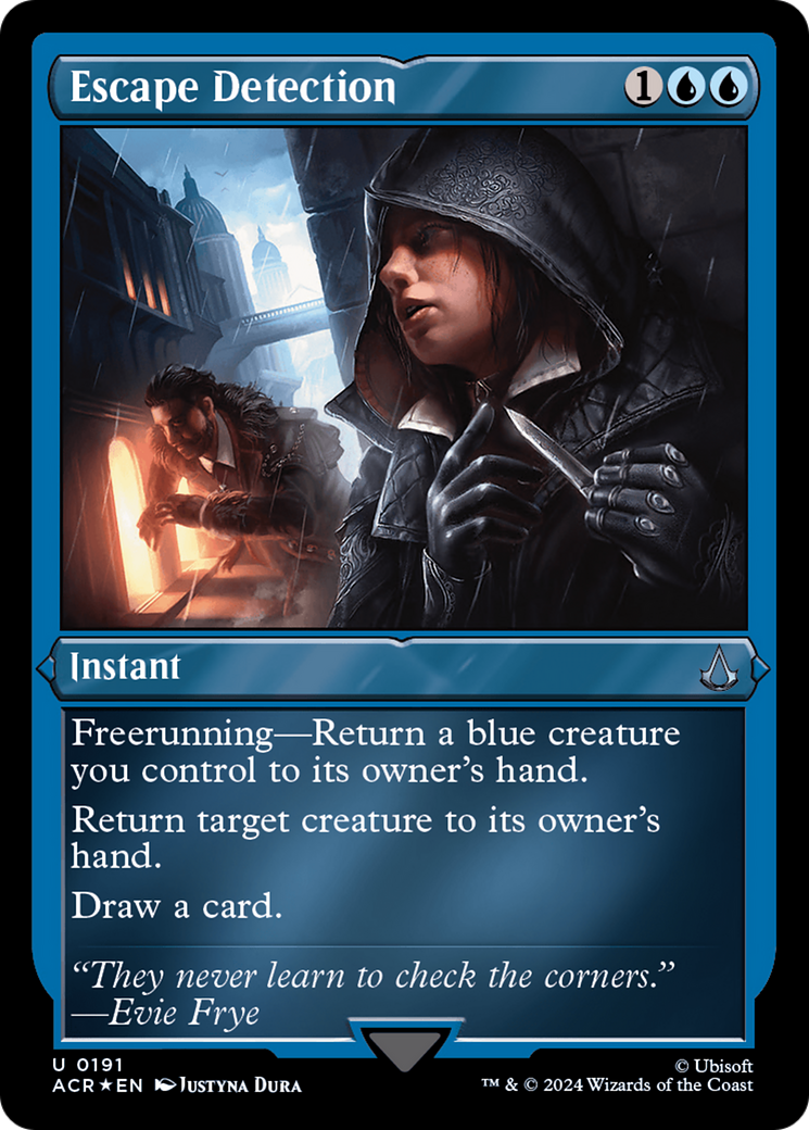 Escape Detection (ACR-191) [Assassin's Creed] Etched Foil MTG Single Wizards of the Coast