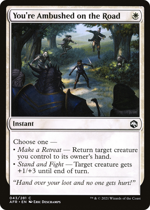 You're Ambushed on the Road (AFR-043) [Adventures in the Forgotten Realms] MTG Single Wizards of the Coast