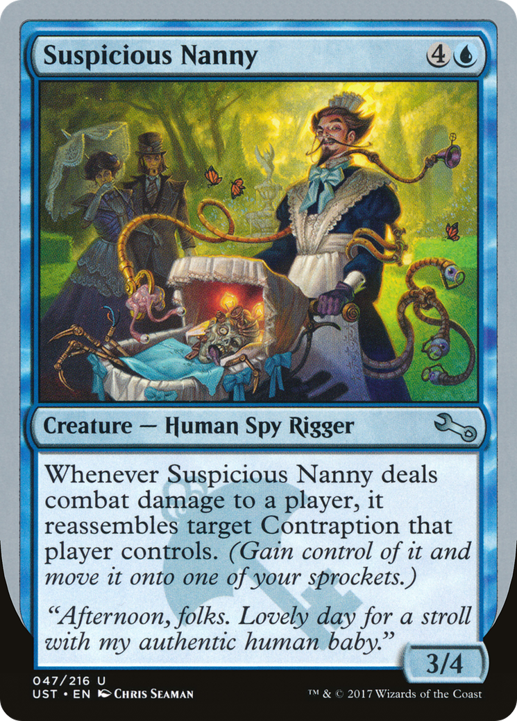 Suspicious Nanny (UST-047) [Unstable] MTG Single Wizards of the Coast