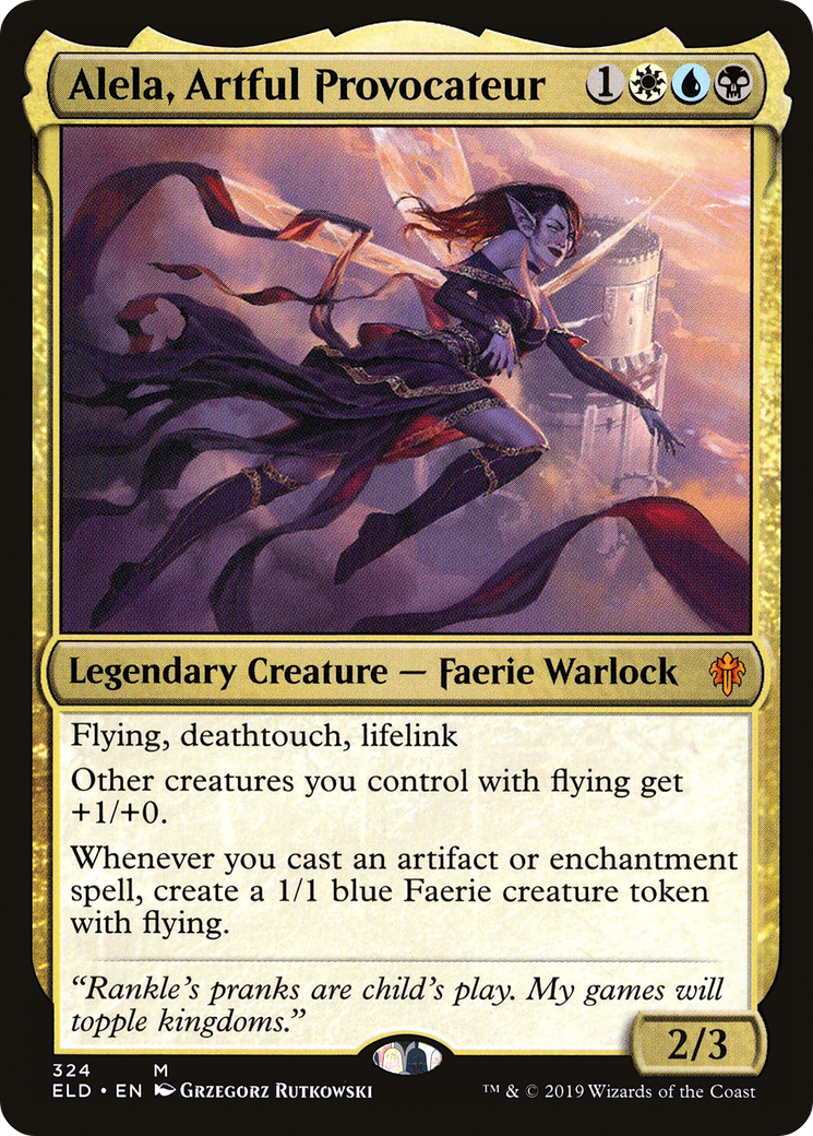 Alela, Artful Provocateur (ELD-324) [Throne of Eldraine] Foil MTG Single Wizards of the Coast