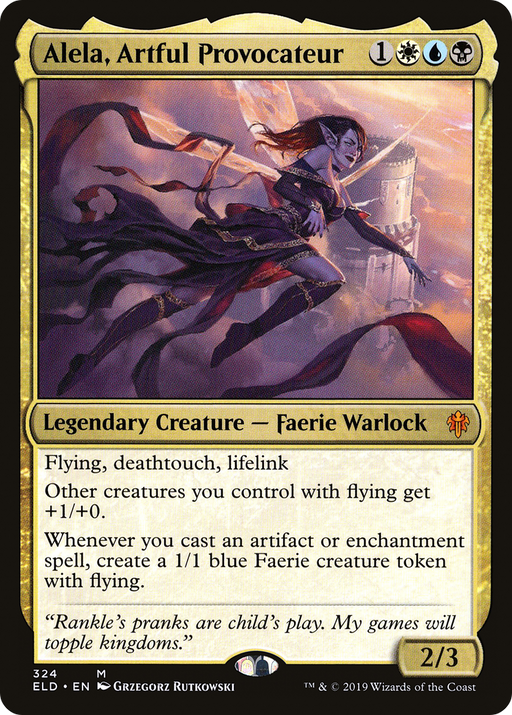 Alela, Artful Provocateur (ELD-324) [Throne of Eldraine] MTG Single Wizards of the Coast