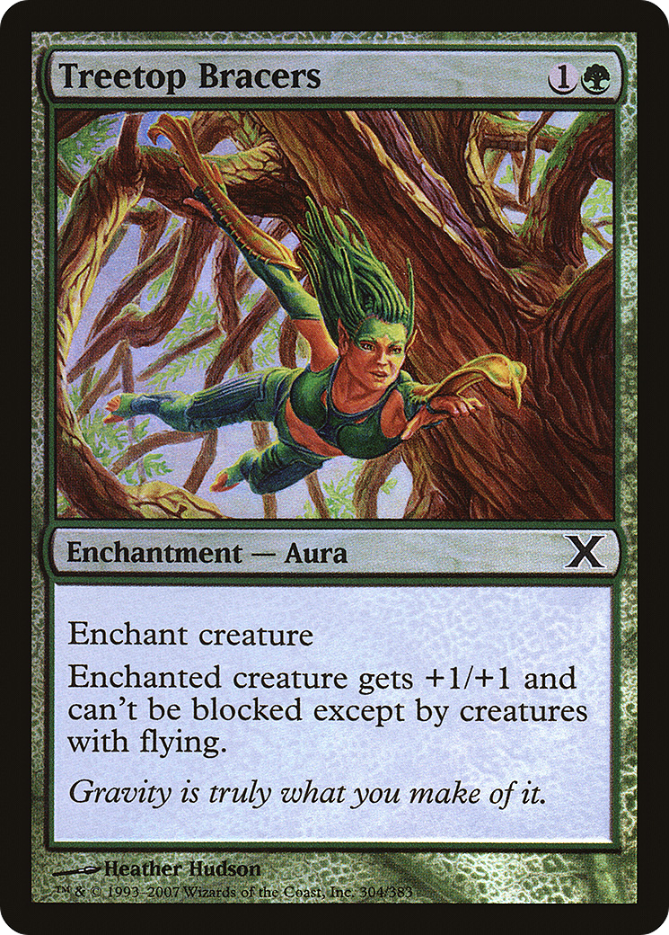 Treetop Bracers (10E-304★) [Tenth Edition] Foil MTG Single Wizards of the Coast