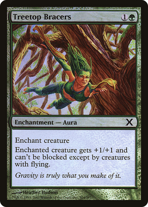 Treetop Bracers (10E-304★) [Tenth Edition] Foil MTG Single Wizards of the Coast