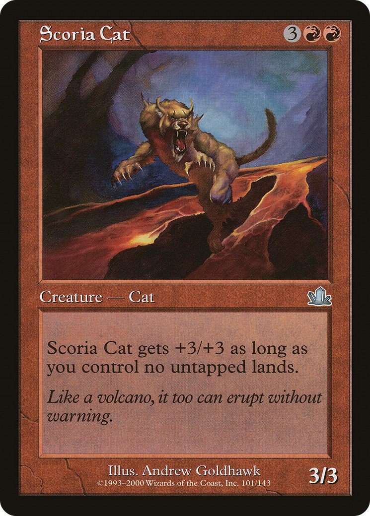 Scoria Cat (PCY-101) [Prophecy] MTG Single Wizards of the Coast
