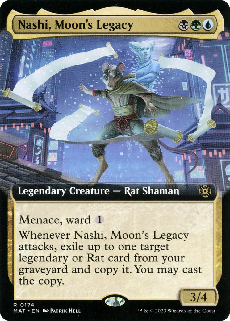 Nashi, Moon's Legacy (MAT-174) [March of the Machine: The Aftermath] (Extended Art) MTG Single Wizards of the Coast