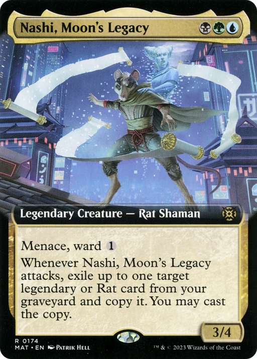 Nashi, Moon's Legacy (MAT-174) [March of the Machine: The Aftermath] (Extended Art) MTG Single Wizards of the Coast