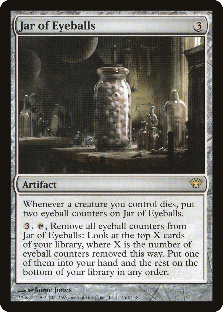 Jar of Eyeballs [Dark Ascension] MTG Single Magic: The Gathering