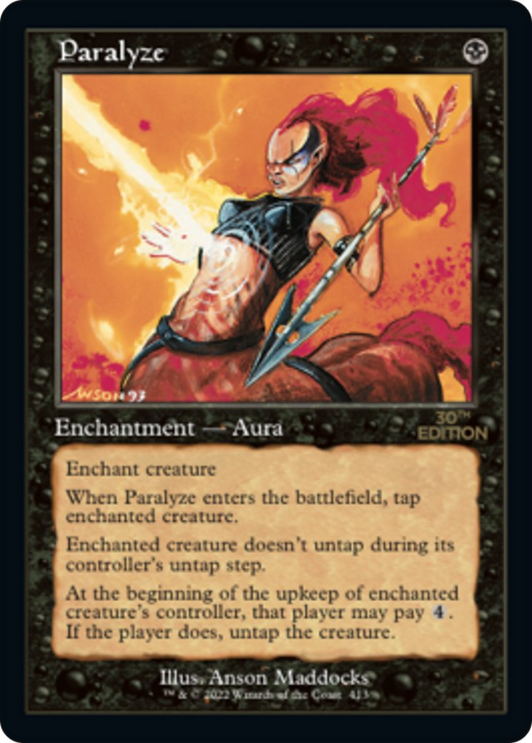 Paralyze (30A-413) [30th Anniversary Edition] MTG Single Wizards of the Coast