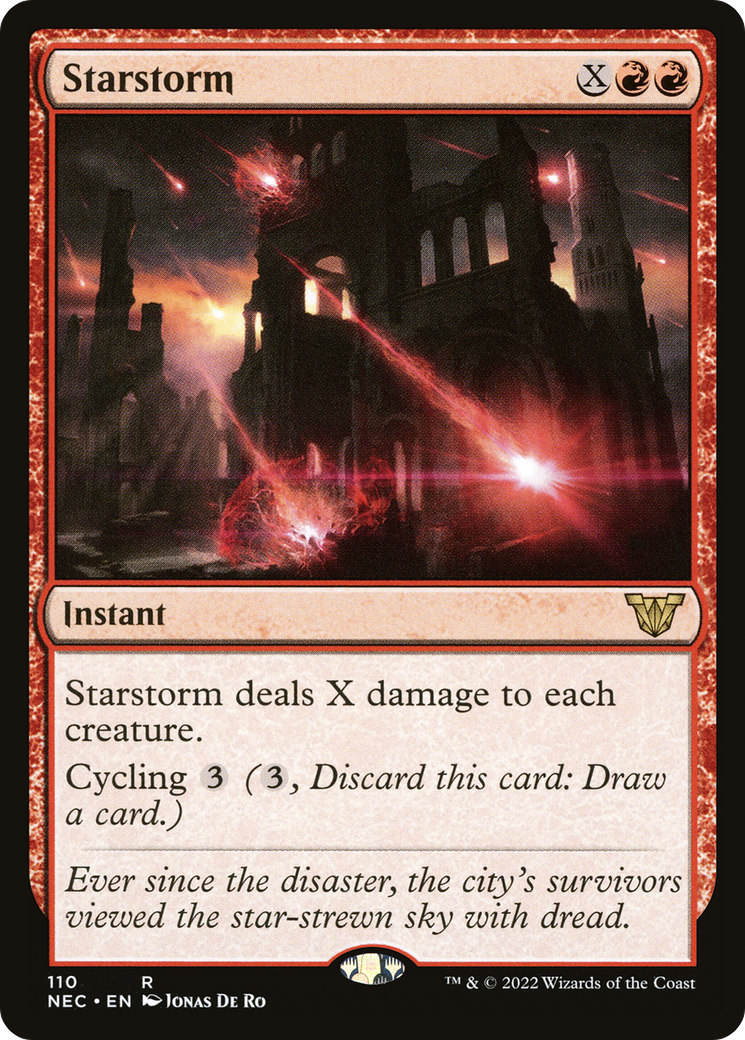 Starstorm (NEC-110) [Neon Dynasty Commander] MTG Single Wizards of the Coast