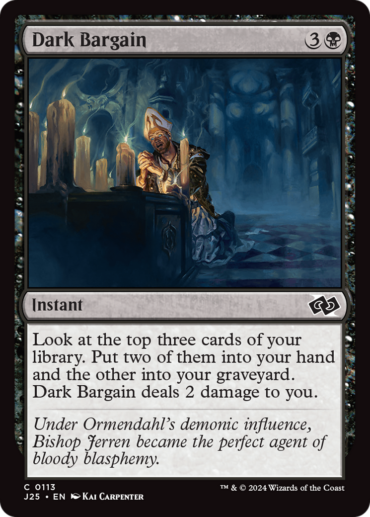 Dark Bargain (J25-113) [Foundations Jumpstart] MTG Single Wizards of the Coast