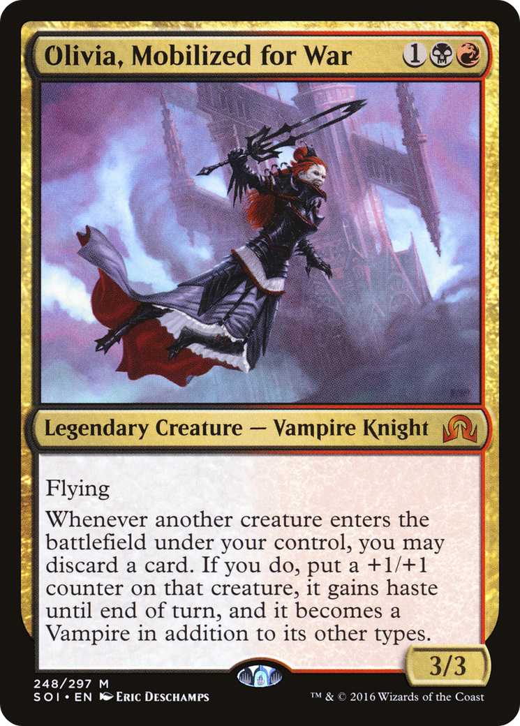 Olivia, Mobilized for War (SOI-248) [Shadows over Innistrad] Foil MTG Single Wizards of the Coast