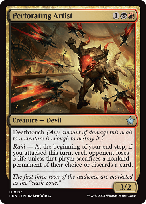 Perforating Artist (FDN-124) [Foundations] Foil MTG Single Wizards of the Coast