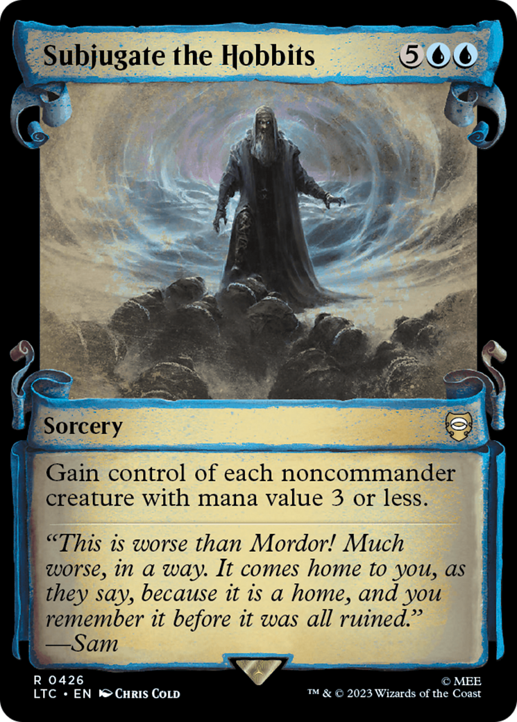Subjugate the Hobbits (LTC-426) [Tales of Middle-earth Commander] (Showcase) Foil MTG Single Wizards of the Coast