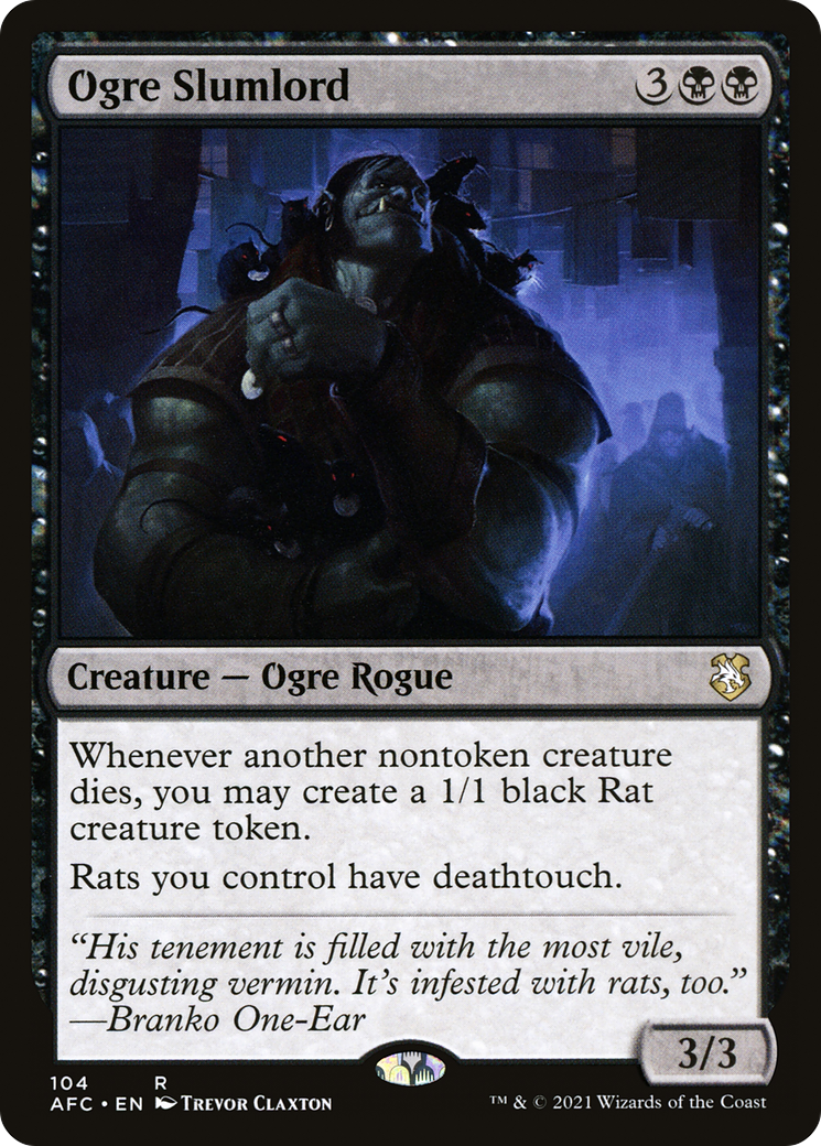 Ogre Slumlord (AFC-104) [Forgotten Realms Commander] MTG Single Wizards of the Coast
