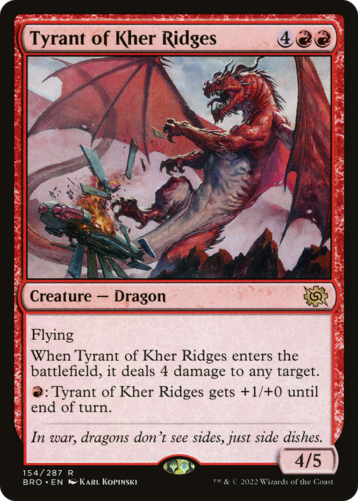 Tyrant of Kher Ridges (BRO-154) [The Brothers' War] MTG Single Wizards of the Coast