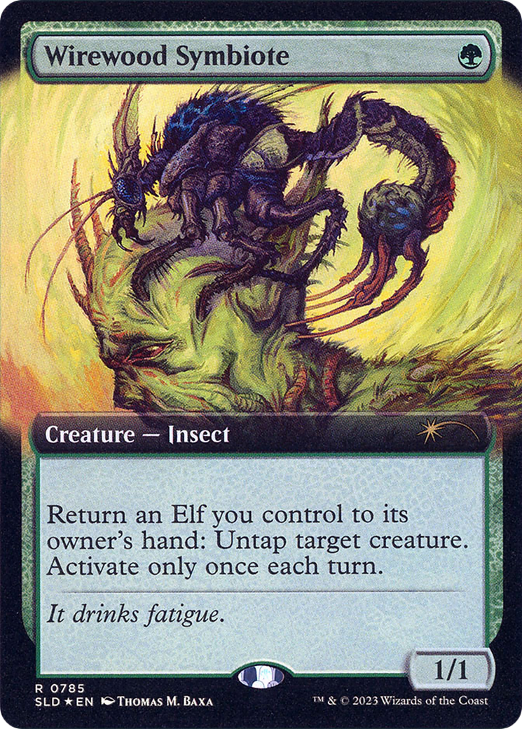 Wirewood Symbiote (SLD-785) [Secret Lair] Drop (Extended Art) Foil MTG Single Wizards of the Coast