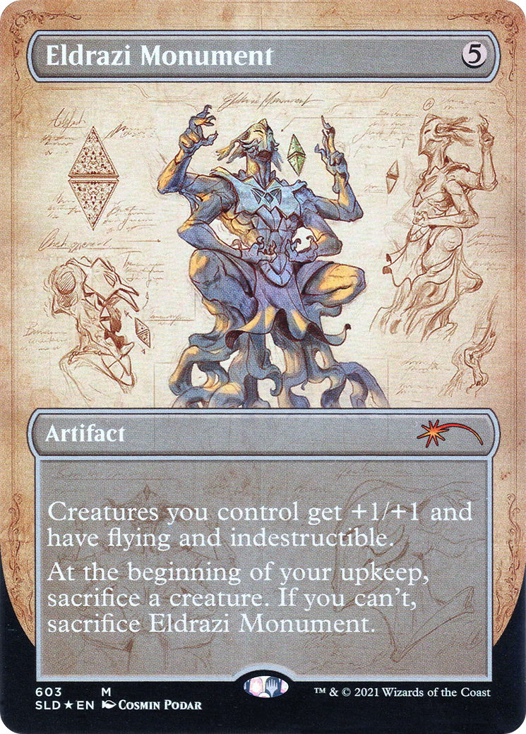 Eldrazi Monument (SLD-603) [Secret Lair] Drop (Borderless) Foil MTG Single Wizards of the Coast