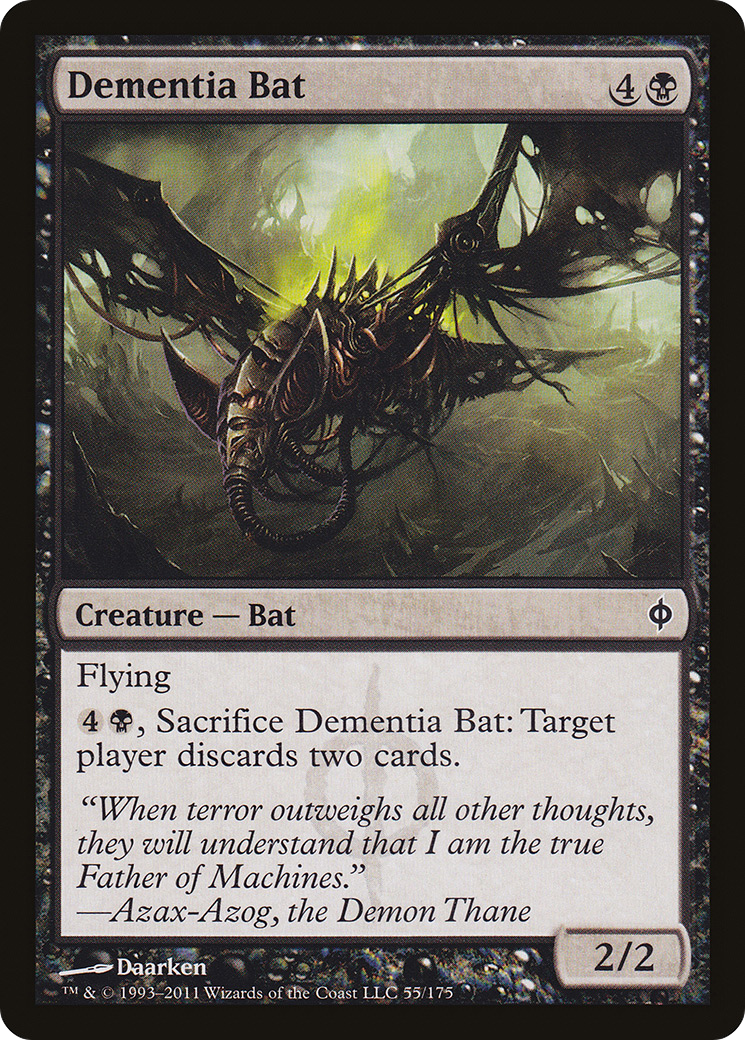 Dementia Bat (NPH-055) [New Phyrexia] MTG Single Wizards of the Coast