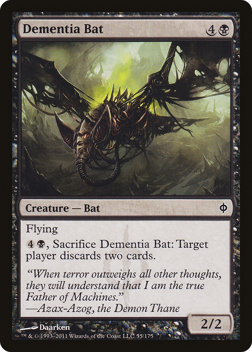 Dementia Bat (NPH-055) [New Phyrexia] MTG Single Wizards of the Coast