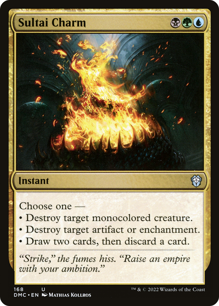 Sultai Charm (DMC-168) [Dominaria United Commander] MTG Single Wizards of the Coast
