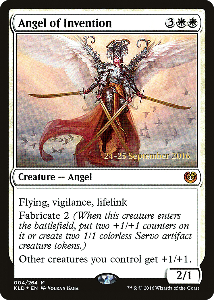 Angel of Invention (PRE-004) [Kaladesh Promos] Foil MTG Single Wizards of the Coast
