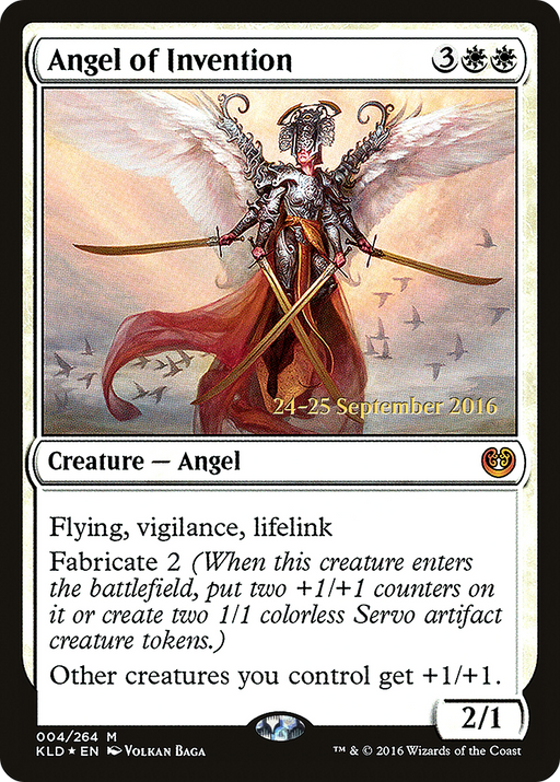 Angel of Invention (PRE-004) [Kaladesh Promos] Foil MTG Single Wizards of the Coast