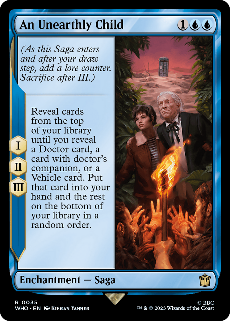 An Unearthly Child (WHO-035) [Doctor Who] Foil MTG Single Wizards of the Coast