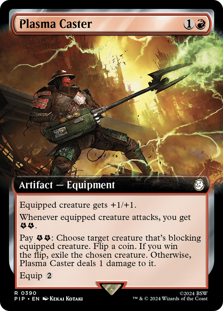 Plasma Caster (PIP-390) [Fallout] (Extended Art) MTG Single Wizards of the Coast