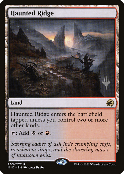 Haunted Ridge (PPMID-263) [Innistrad: Midnight Hunt Promos] MTG Single Wizards of the Coast