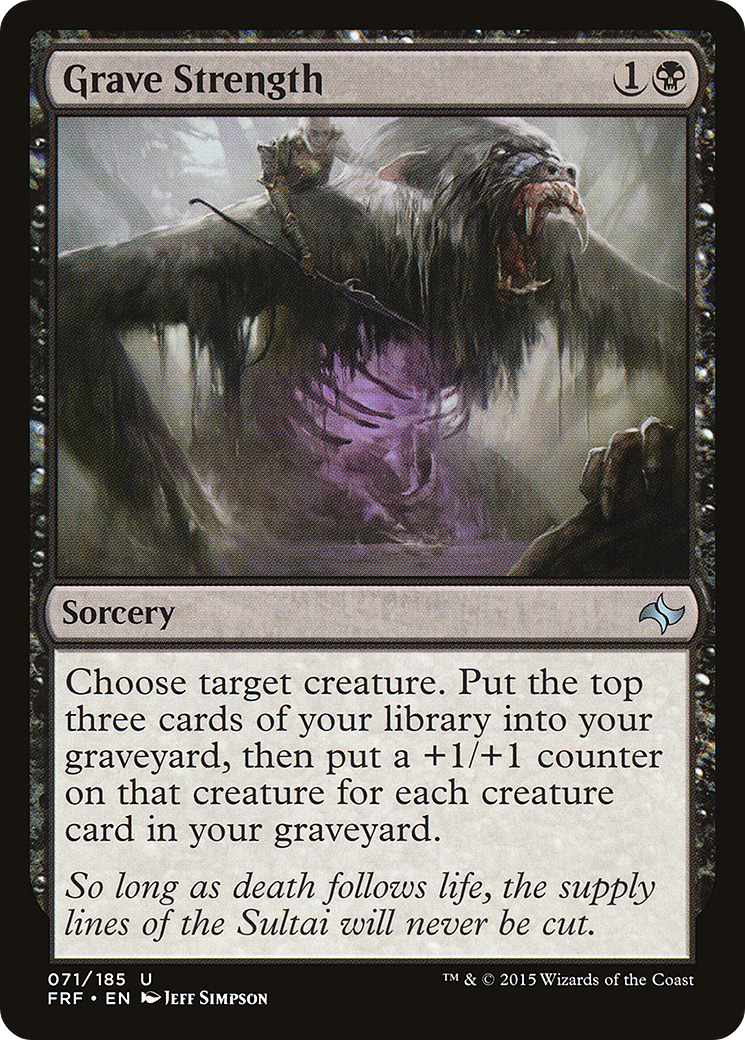 Grave Strength (FRF-071) [Fate Reforged] Foil MTG Single Wizards of the Coast