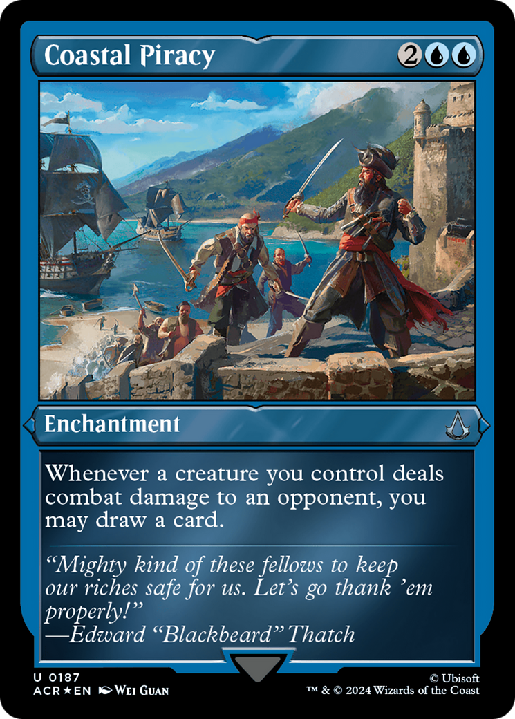 Coastal Piracy (ACR-187) [Assassin's Creed] Etched Foil MTG Single Wizards of the Coast