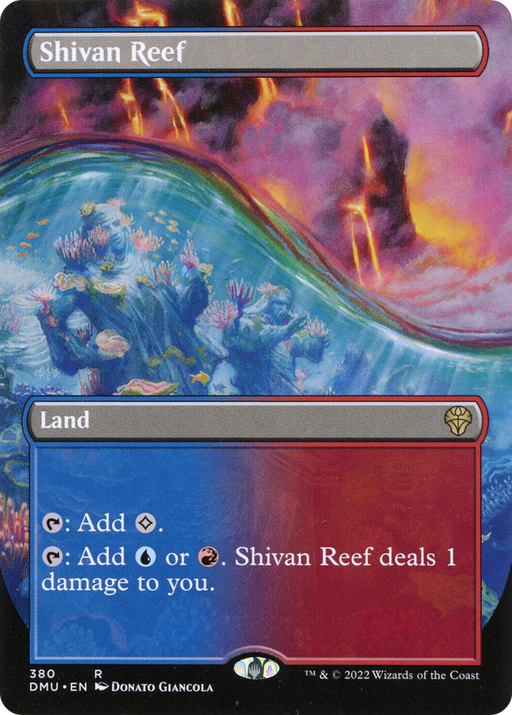 Shivan Reef (DMU-380) [Dominaria United] (Borderless) MTG Single Wizards of the Coast