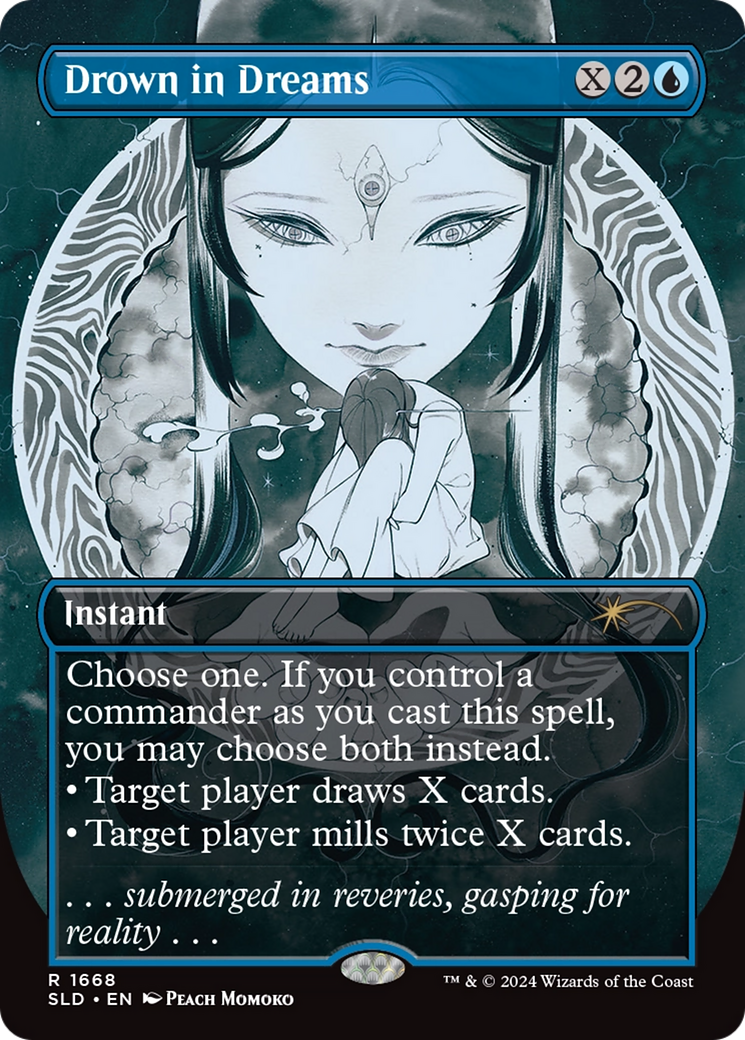 Drown in Dreams (SLD-1668) [Secret Lair] Drop (Borderless) MTG Single Wizards of the Coast