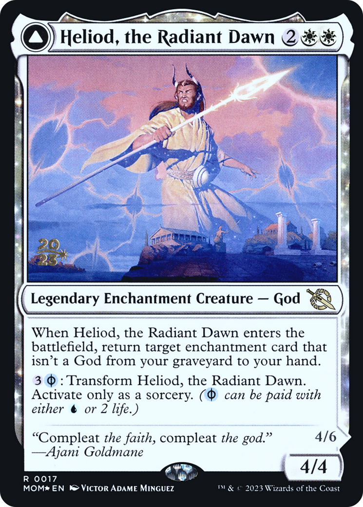 Heliod, the Radiant Dawn (PRE-017) [March of the Machine Promos] Foil MTG Single Wizards of the Coast