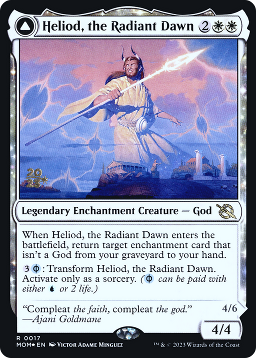 Heliod, the Radiant Dawn (PRE-017) [March of the Machine Promos] Foil MTG Single Wizards of the Coast