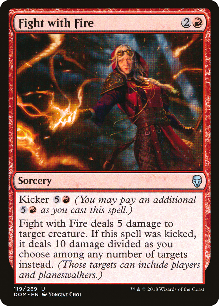 Fight with Fire (DOM-119) [Dominaria] MTG Single Wizards of the Coast