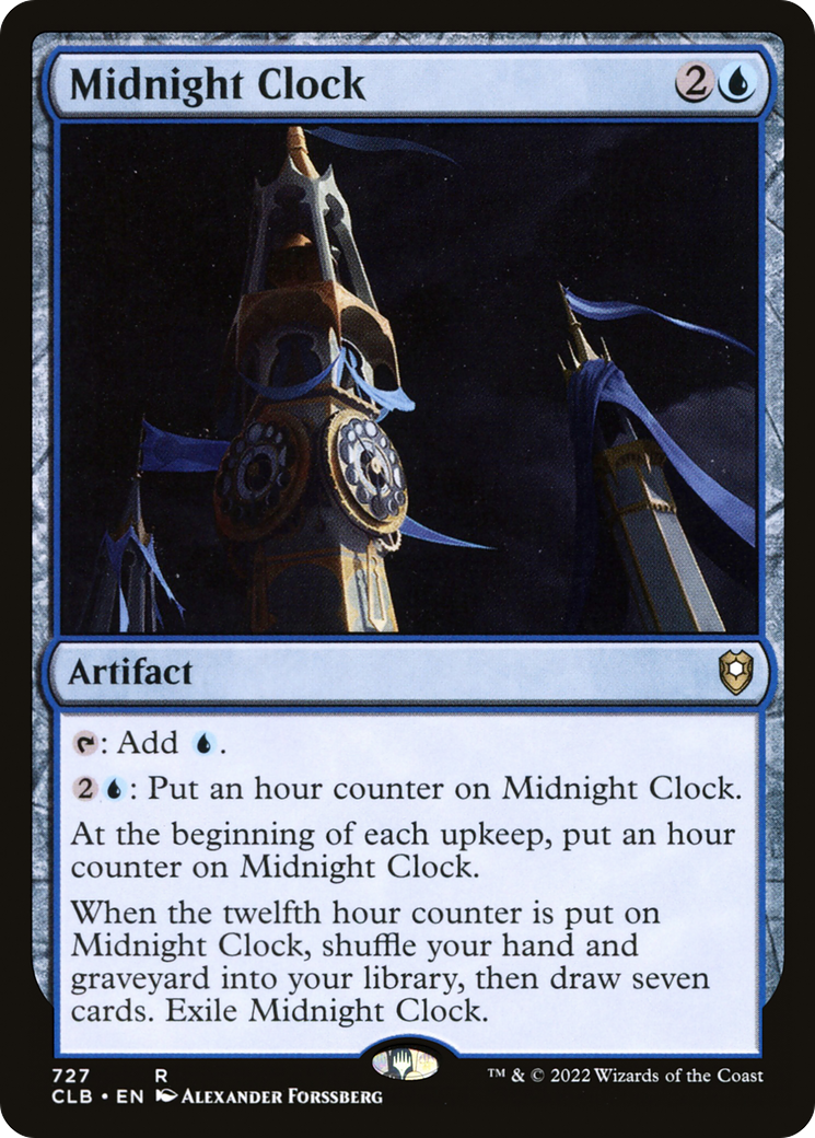 Midnight Clock (CLB-727) [Commander Legends: Battle for Baldur's Gate] MTG Single Wizards of the Coast