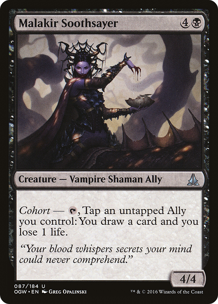 Malakir Soothsayer (OGW-087) [Oath of the Gatewatch] MTG Single Wizards of the Coast