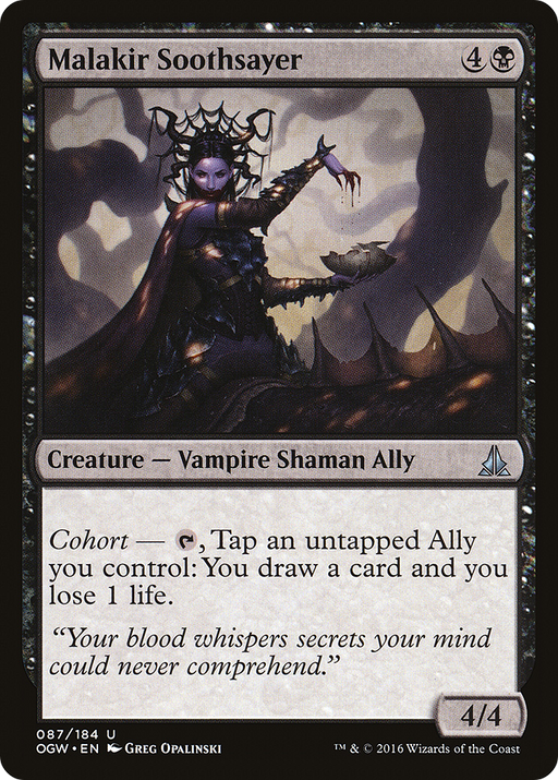 Malakir Soothsayer (OGW-087) [Oath of the Gatewatch] MTG Single Wizards of the Coast