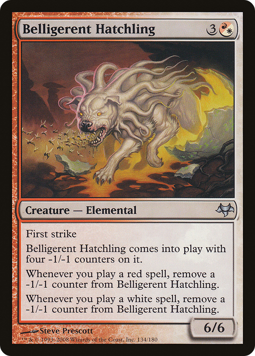 Belligerent Hatchling (EVE-134) [Eventide] MTG Single Wizards of the Coast