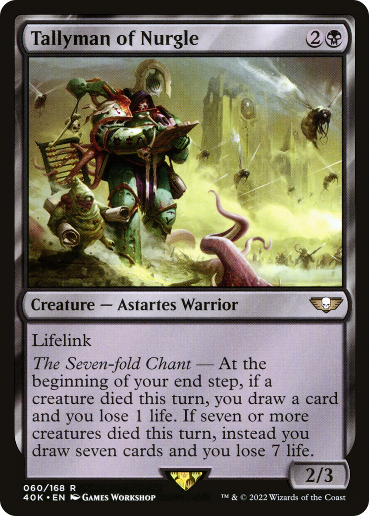 Tallyman of Nurgle (40K-060) [Warhammer 40,000 Commander] MTG Single Wizards of the Coast