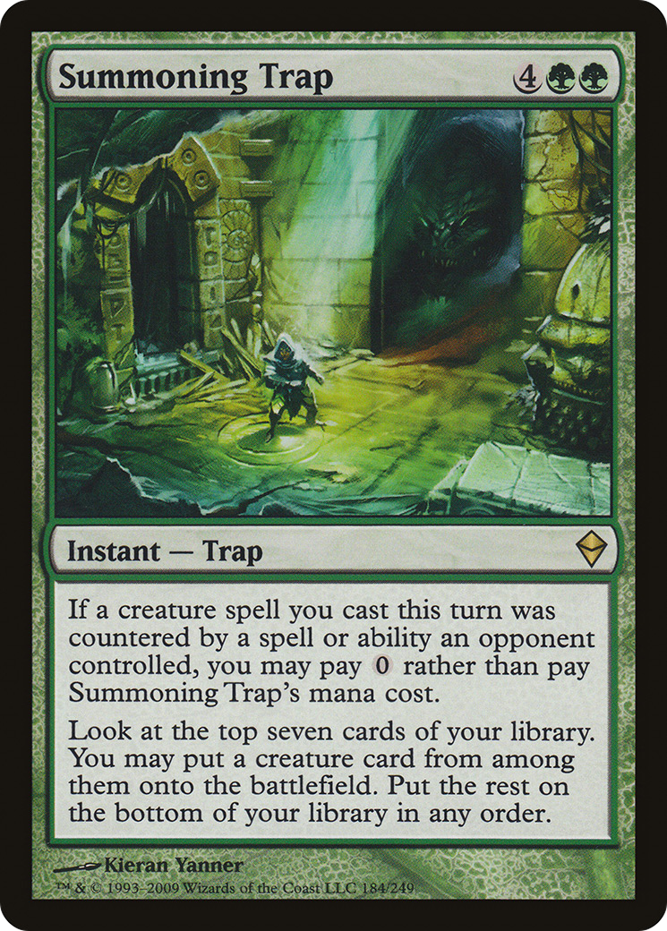 Summoning Trap (ZEN-184) [Zendikar] Foil MTG Single Wizards of the Coast